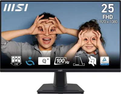 Obrázek produktu pro MSI PRO MP252, 62,2 cm (24.5"), 1920 x 1080 px, Full HD, LED, 4 ms, Černá