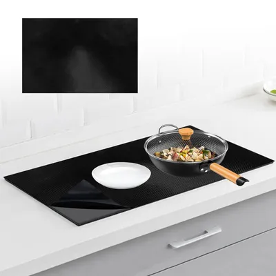 Obrázek produktu pro Ochranná podložka na indukci, Ochranná podložka na indukční desky, Magnetická ochrana proti poškrábání indukčních varných desek, Silikonové podložky, Protiskluzové (40 x 60 cm)