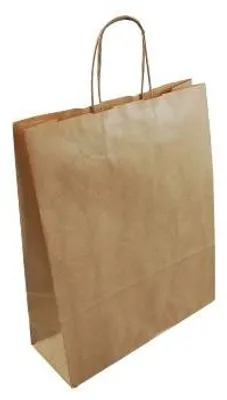 Immagine prodotto di 100 sacchetti di carta kraft marroni 32 x 12 x 41 cm
