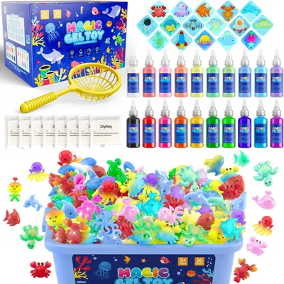 Productafbeelding van Set, 20 kleuren, 8 vormen, voor kinderfeestjes