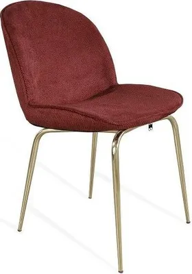 Productafbeelding van Esszimmer Lehnstuhl Rot Gold Metall Esszimmer Möbel Stühle Wohnzimmer Stuhl