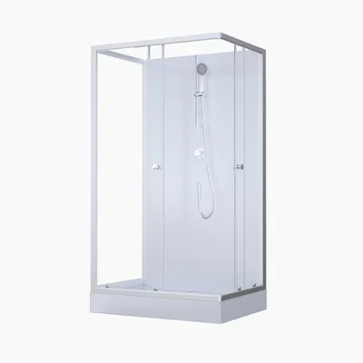 Immagine prodotto di Doccia completa MARWELL Doccia completa White Dream 80 x 110 x 200 cm - set completo incl. piatto doccia e rubinetto - installazione reversibile