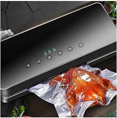 Immagine prodotto di Macchina per il confezionamento sottovuoto - Sigillatrice per alimenti - Macchina per il confezionamento sottovuoto - Conservazione degli alimenti - Confezionatrice automatica - Adatta per alimenti secchi - null