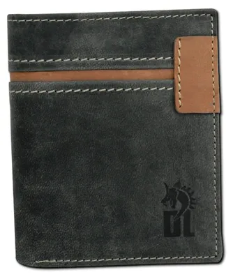 Produktbild von DrachenLeder Herren Geldbörse grau braun Portemonnaie Leder 25x85x11 cm D2OPO009K6