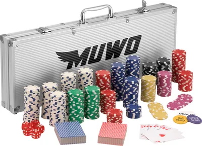 Produktbild von MUWO "All In" Pokerkoffer-Set mit 500 Chips MW-346