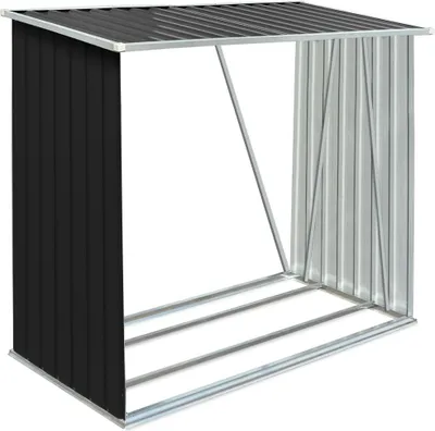 Produktbild von Brennholzlager Verzinkter Stahl 163 x 83 x 154 cm Anthrazit