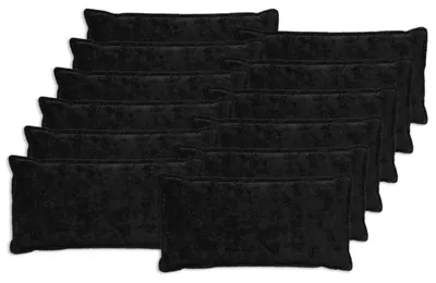 Productafbeelding van vidaXL Kussenhoezen, 12 stuks, houtlook, zwart, 40 x 80 cm