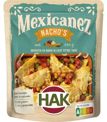 Produktbild von Hak Mexicanez Nachos 550g – Knusprige Maischips, ideal zum Snacken & Dippen