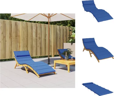 Obrázek produktu pro vidaXL Polštář na lehátko královsky modrý 180x60x3 cm Oxfordská tkanina - Polštář na sezení