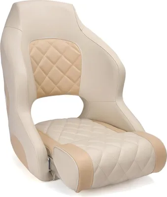 Produktbild von Hochwertiger Flip UP Bootssitz Steuerstuhl elfenbeinfarben / beige