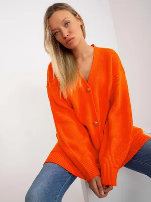 Productafbeelding van Rue Paris, dames, lange trui, Belamue, oranje, universeel