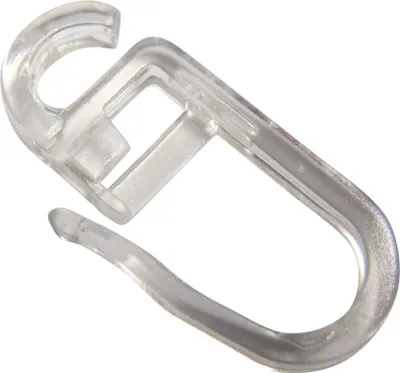 Produktbild von rewagi® 100 Faltenlegehaken für Flachringe, transparent, Gardinenhaken DE