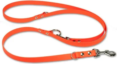 Produktbild von Mystique® Biothane verstelbare Leine 19mm neon orange 250cm
