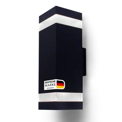 Produktbild von LED Außen-Wandleuchte 1618H – 18W – 1400 Lumen – 3CCT einstellbar – IP44 – Schwarz