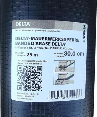 Produktbild von Delta 30,0cm-Mauerwerksperre, 25m (0,4mm)