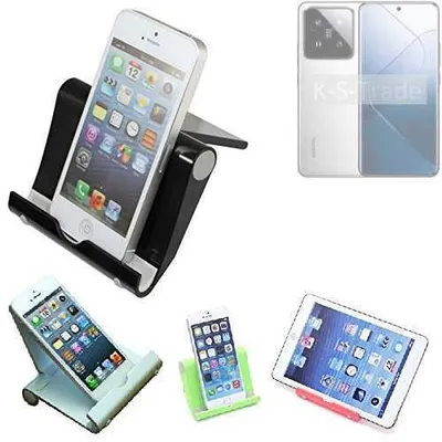 Produktbild von K-S-Trade Handy-Ständer kompatibel mit Xiaomi 14 Pro faltbarer Tischständer Smartphone Tablet Halterung Reise