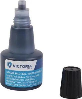 Produktbild von Stempelfarbe, schwarz, 30 ml, VICTORIA OFFICE