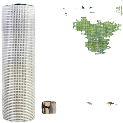 Productafbeelding van Draadhekwerk, laaggelegeerd staal, 1 meter x 25 meter, 0,9 mm draaddikte, 2,5 cm maasgrootte, gelaste constructie