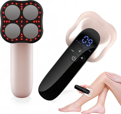 Produktbild von Elektrisches Massagegerät bei Cellulite – Gewebestraffung & Hautpflege für Bauch Beine Po, 3 Modi & 10 Stufen mit Rotlicht & Wärme