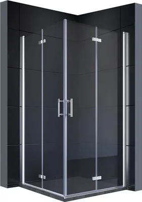 Produktbild von SONNI kabina prysznicowa 80x80x195cm wejście narożne łazienka narożna kabina prysznicowa drzwi składane nano szkło drzwi składane 180º