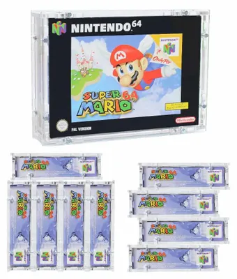 Produktbild von 10 x Verschraubtes Case aus Acrylglas für ein Nintendo SNES BigBox Spiel inSchutzbox UV-Schutz Schutzhülle