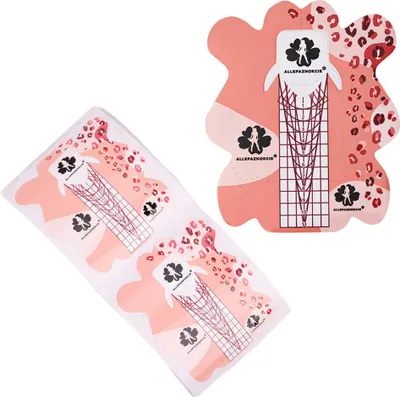 Produktbild von Allepanails Nagelform-Schablonen, Panther-Print, 100 Stück