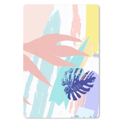 Produktbild von MuchoWow® Mauspad Mousepad Sommer - Strand - Rosa 18x27 cm - Mousepads - Maus Mat - Pad - Mausunterlage