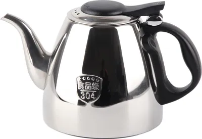Produktbild von 1.2l 1.5L Edelstahl Herdplatte Teekanne Tee Kaffeekanne Wasserkocher Hitzebeständiger Griff 1.5L
