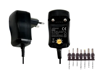 Produktbild von Schaltnetzteil mit 7 wechselb. Ausgängen 5 - 12VDC 600mA / 7W Netzadapter