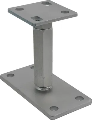 Produktbild von GeZu Impex® Pfostenträger Konrad 80 x 80 mm höhenverstellbar 140 - 200 mm Extra Stabil Stützfuß Pfostenschuh