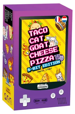Produktbild von Geronimo Games Kartenspiel „Taco Cat Goat Cheese Pizza“ – 8-Bit-Edition