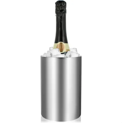 Imagen del producto de Enfriador de botellas de doble pared, de acero inoxidable, con un diámetro de 10,5 cm, para la cocina