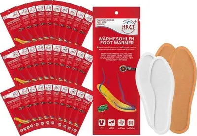Produktbild von Famanu Einlegesohlen für Komfortable Füße - Nachhaltige Schuhwärmer bis 12 Stunden Wärme - Uni Größe