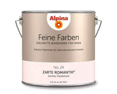 Produktbild von Alpina Feine Farben No. 24 Zarte Romantik® edelmatt 2,5 Liter + Rührholz