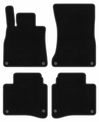Produktbild von Velours-Fußmatten für Mercedes S W222 2013- (Limousine Langversion) – 4-tlg, Schwarz, passgenau – Wielganizator BASIC