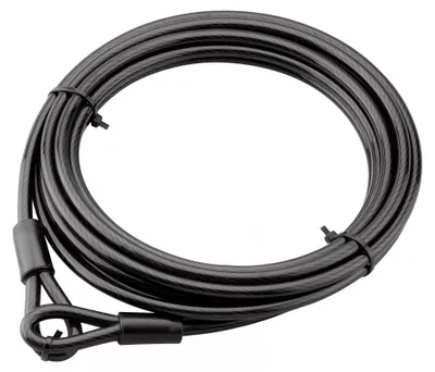 Obrázek produktu pro Protikrádežní lanko Twisty, na kola a zahradní domky, Ø 8, 6,00 m, ocel s PVC pláštěm – THIRARD