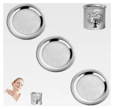 Produktbild von 3 Stück Räuchersieb 10 cm, Edelstahlsiebe für Duftlampen und Räucherstövchen