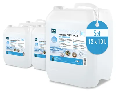Produktbild von 12x10 L hochreines Demineralisiertes Wasser in bester Qualität