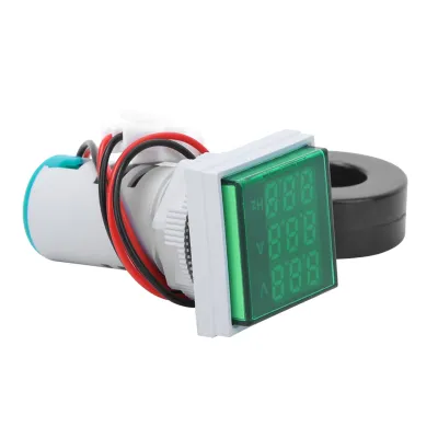Zdjęcie produktu dla Miernik napięcia i prądu, woltomierz, amperomierz, wskaźnik częstotliwości, miernik elektryczny AC