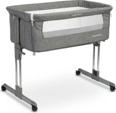 Produktbild von CARETERO Beistellbett Baby Babybett ab 6 Monaten bis 9 kg - Matratze - Graphit