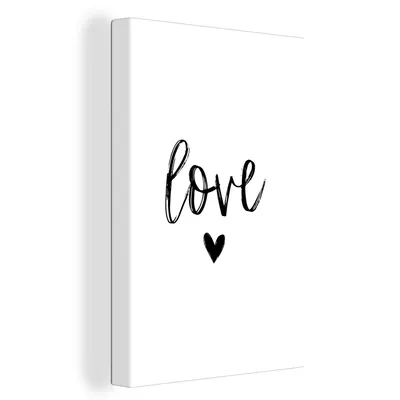 Obrázok produktu pre OneMillionCanvasses® - Maľba na plátne - Obraz na plátne Nástenná maľba na plátne - Láska - citáty - Príslovia - 40x60cm - Fotografia na plátne -