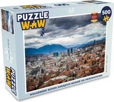 Obrázok produktu pre MuchoWow® Puzzle 500 ks Oblačnosť nad Sarajevom Bosna a Hercegovina