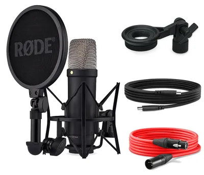 Image de Rode NT1 5th Generation Microphone Noir avec support