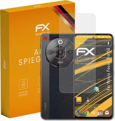 Produktbild von atFoliX FX-Antireflex 3x Schutzfolie kompatibel mit Nubia Focus Pro 5G Displayfolie