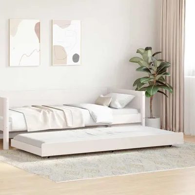 Produktbild von "im Sonderangebot"Bettgestell/Bettrahmen - CLORIS - Einzelbett - Weiß 100 x 200 cm - Einfache Montage - Massives Kiefernholz - NeuMöbel5484001