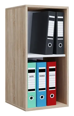 Immagine prodotto di Scaffale in legno in piedi | File cabinet salvaspazio | Dimensioni ca. H. 74 x W. 35 x D. 37 cm | Scaffale elegante | Scaffale da ufficio – Lona I 2f