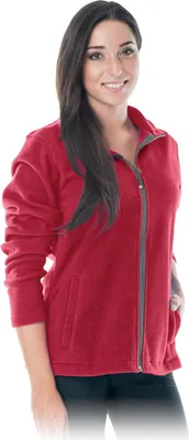 Produktbild von Damen Fleecejacke 220 g/m² rot S