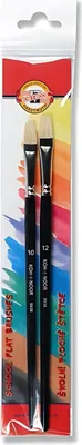 Produktbild von Koh-i-noor Flachpinsel 10,12/set of 2