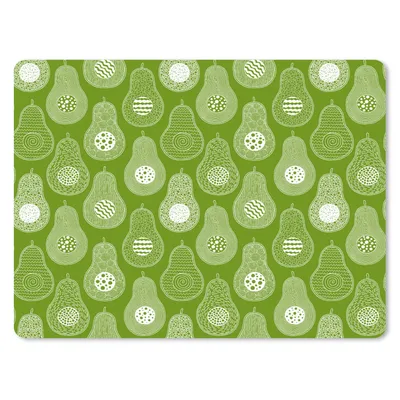 Produktbild von MuchoWow® Mauspad Mousepad Avocado - Muster - Grün 23x19 cm - Mousepads - Maus Mat - Pad - Mausunterlage - Schreibtischunterlage - Mauspad