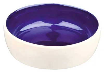 Obrázek produktu pro TRIXIE 2467, Kočka, Keramický, Modrá, Krém, Jednobarevný, 0,3 l, 13 cm